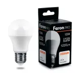 Лампа светодиодная Feron LB-1015 E27 15Вт 2700K 38035 Цвет арматуры никель Цвет плафонов белый