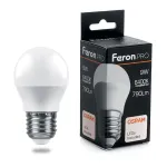 Лампа светодиодная Feron LB-1409 E27 9Вт 6400K 38082 Цвет арматуры никель Цвет плафонов белый