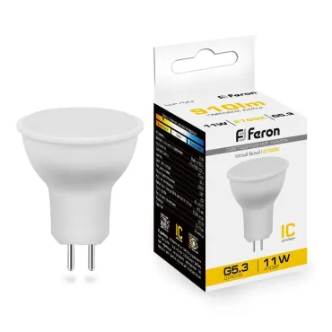 Лампа светодиодная Feron Lb 760 G5.3 11Вт 2700K 38137