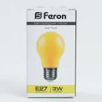Лампа светодиодная Feron LB-375 E27 3W 230V желтый 25921