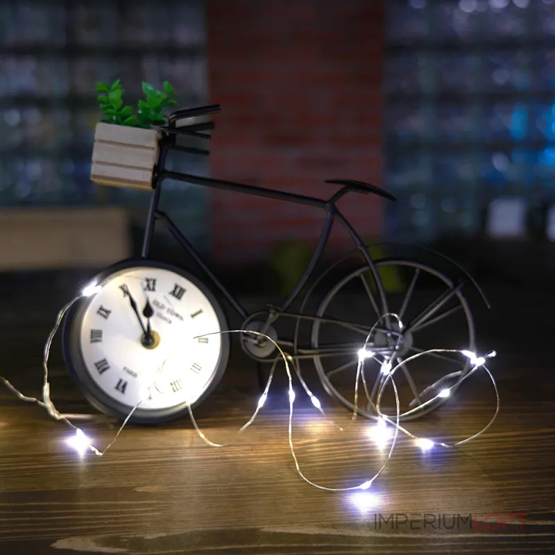 Гирлянда линейная от батареек FERON CL588, 20LED, 5000К (белый) 2м IP20, 2W 51440