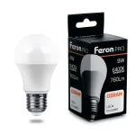 Лампа светодиодная Feron LB-1009 E27 9Вт 6400K 38028 Цвет арматуры никель Цвет плафонов белый