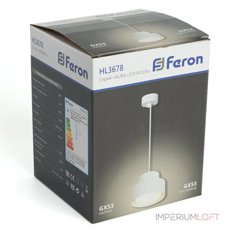 Подвесной светильник Feron HL3678 GX53 IP20 12W Подвесной светильник Feron HL3678 GX53 IP20 12W