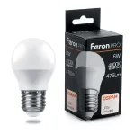 Лампа светодиодная Feron LB-1406 E27 6Вт 4000K 38069 Цвет арматуры белый Цвет плафонов белый