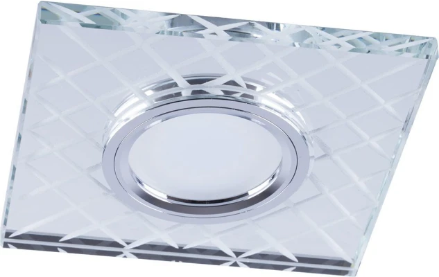 Встраиваемый светильник Feron CD984 32572 Цвет арматуры хром Цвет плафонов прозрачный