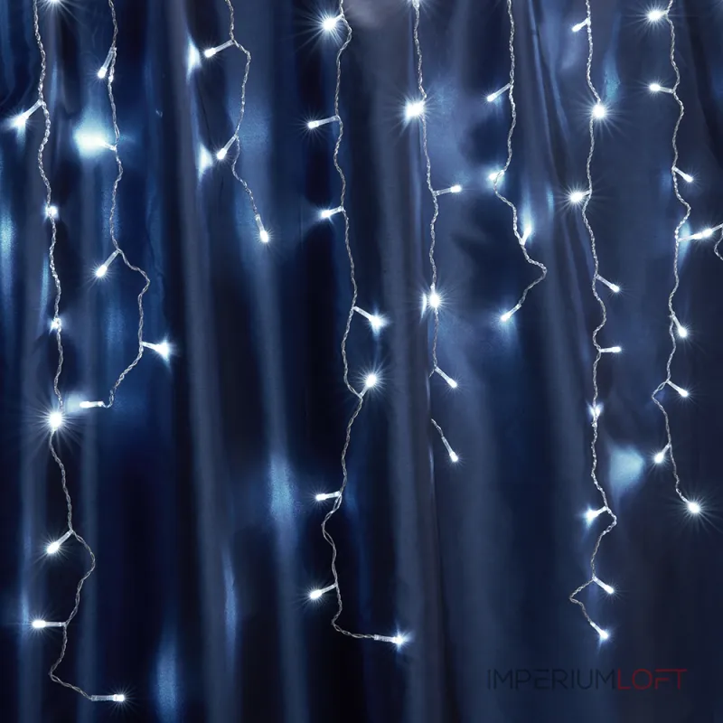 Бахрома световая Feron CL23 32349 Цвет арматуры хром Цвет плафонов белый Бахрома световая Feron CL23 32349 Цвет арматуры хром Цвет плафонов белый