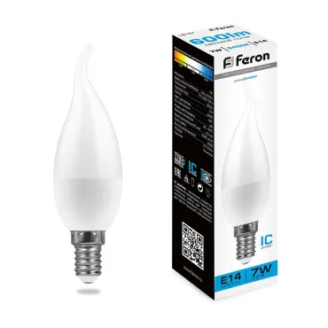 Лампа светодиодная Feron Lb 97 E14 7Вт 6400K 38135