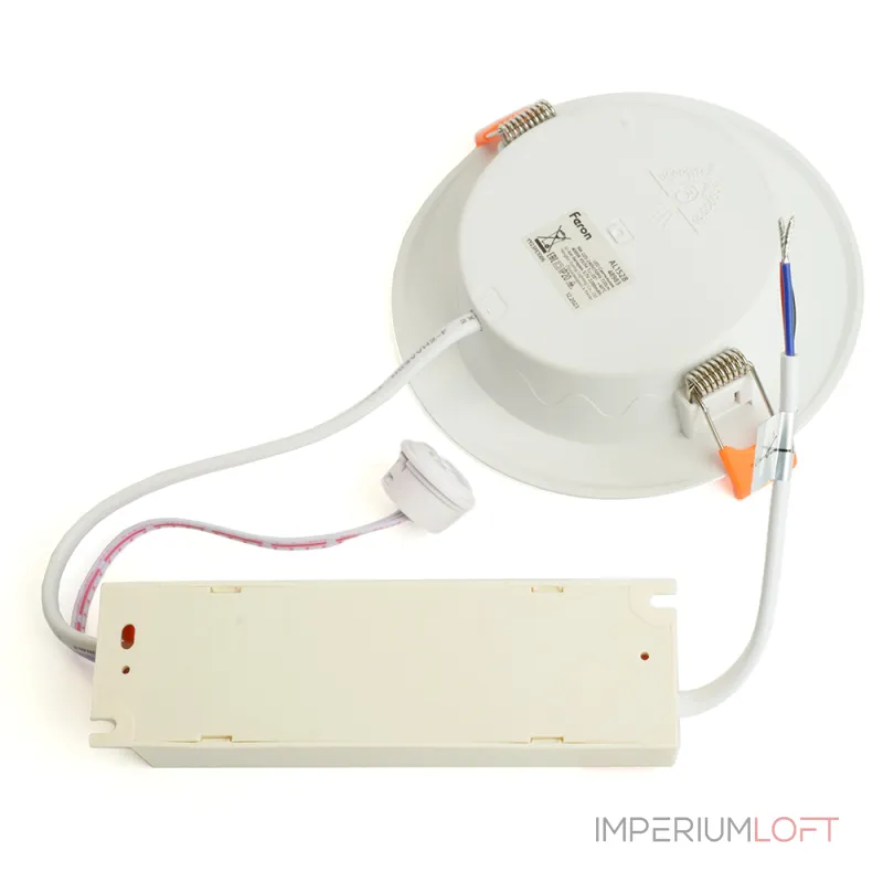 Светильники встраиваемые с блоком аварийного питания Feron AL1528 LED IP20 9W