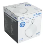 Светильник трековый однофазный на шинопровод под лампу Feron AL166 GX70 IP40 23W