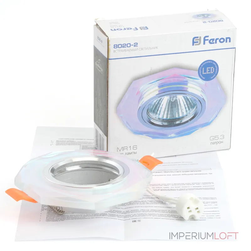 Встраиваемый светильник Feron 8020-2 19702 от ImperiumLoft Встраиваемый светильник Feron 8020-2 19702 от ImperiumLoft
