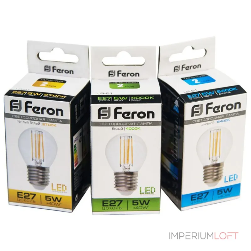 Лампа светодиодная Feron LB-61 E27 5Вт 2700K 25581 от ImperiumLoft Лампа светодиодная Feron LB-61 E27 5Вт 2700K 25581 от ImperiumLoft