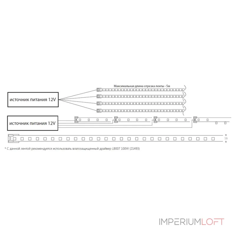 Светодиодная неоновая лента Feron LS651, 180SMD(2835)/m 14,4W/m 12V 5m IP68 6500К 32107
