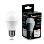 Лампа светодиодная Feron LB-1011 E27 11Вт 2700K 38029 Цвет арматуры никель Цвет плафонов белый