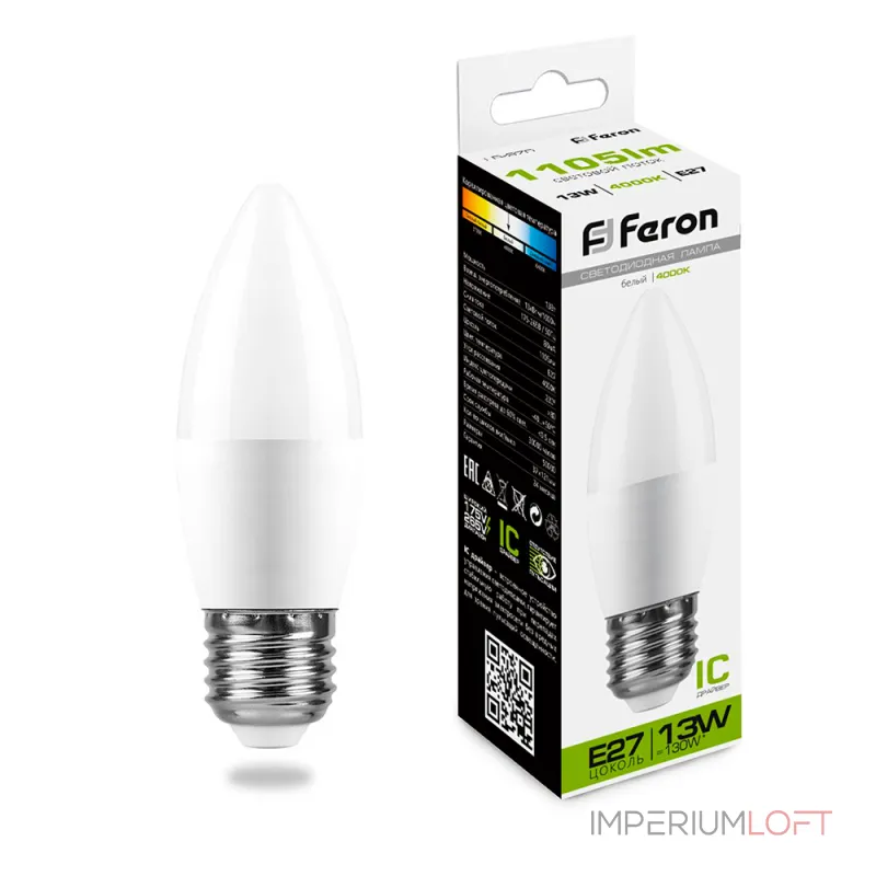 Лампа светодиодная Feron LB-970 E27 13Вт 4000K 38111 Лампа светодиодная Feron LB-970 E27 13Вт 4000K 38111