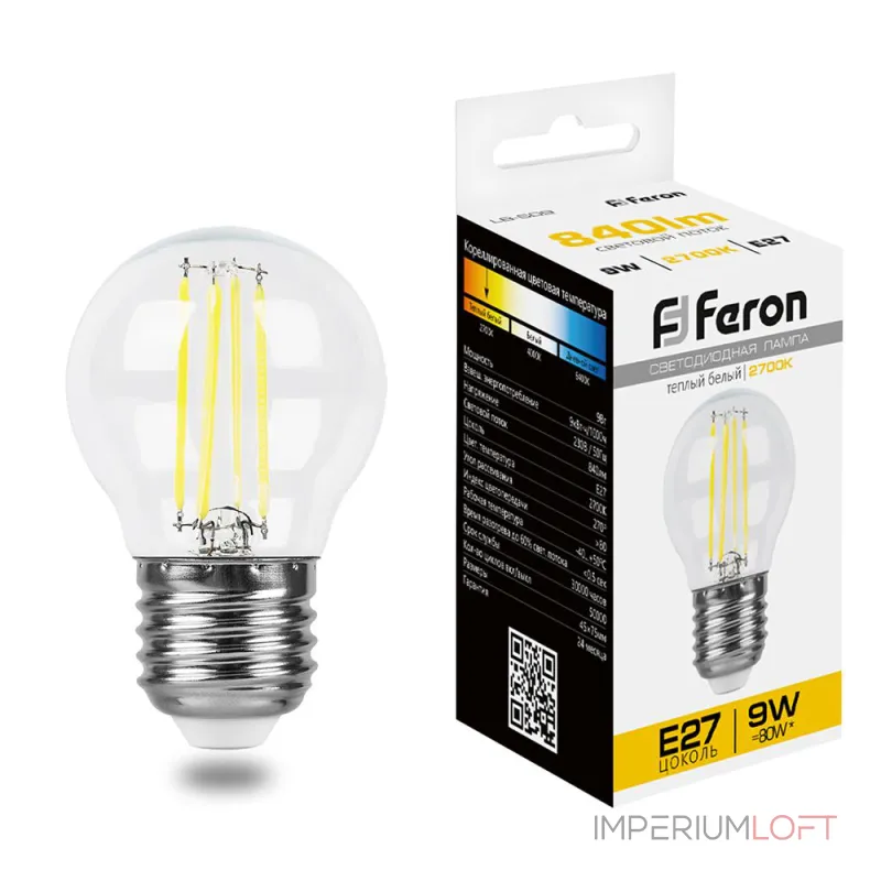 Лампа светодиодная Feron LB-509 E27 9Вт 2700K 38003 от ImperiumLoft Лампа светодиодная Feron LB-509 E27 9Вт 2700K 38003 от ImperiumLoft