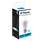 Лампа светодиодная Feron LB-98 E27 20Вт 6400K 25789 Цвет арматуры белый