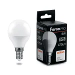 Лампа светодиодная Feron LB-1406 E14 6Вт 4000K 38066 Цвет арматуры хром