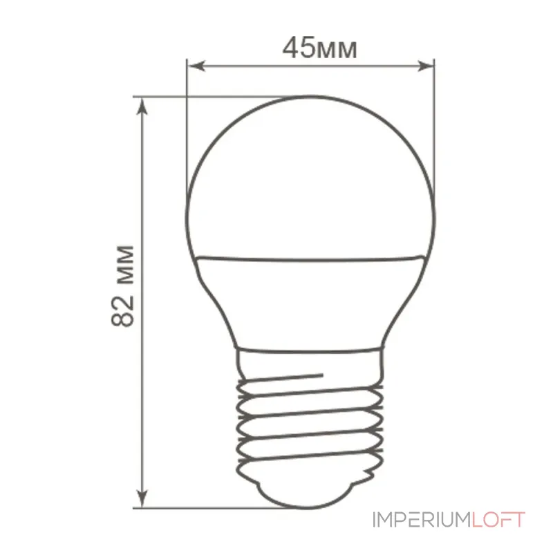 Лампа светодиодная Feron LB-38 Шарик E27 5W 175-265V 4000K 25405