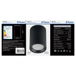 Накладной светильник Feron 32631 Цвет арматуры черный Цвет плафонов черный