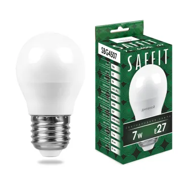 Лампа светодиодная Feron Saffit SBG4507 E27 7Вт 6400K 55124 Цвет арматуры белый Цвет плафонов белый