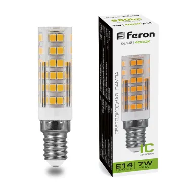 Лампа светодиодная Feron LB-433 E14 7W 175-265V 4000K 25899 Лампа светодиодная Feron LB-433 E14 7W 175-265V 4000K 25899