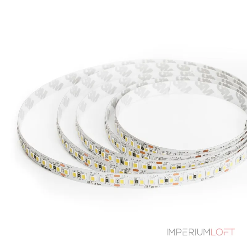 Светодиодная LED лента Feron LS502 180SMD(2835)/м 16Вт/м 24V 5000*10*1.22мм 6000К IP20 41529