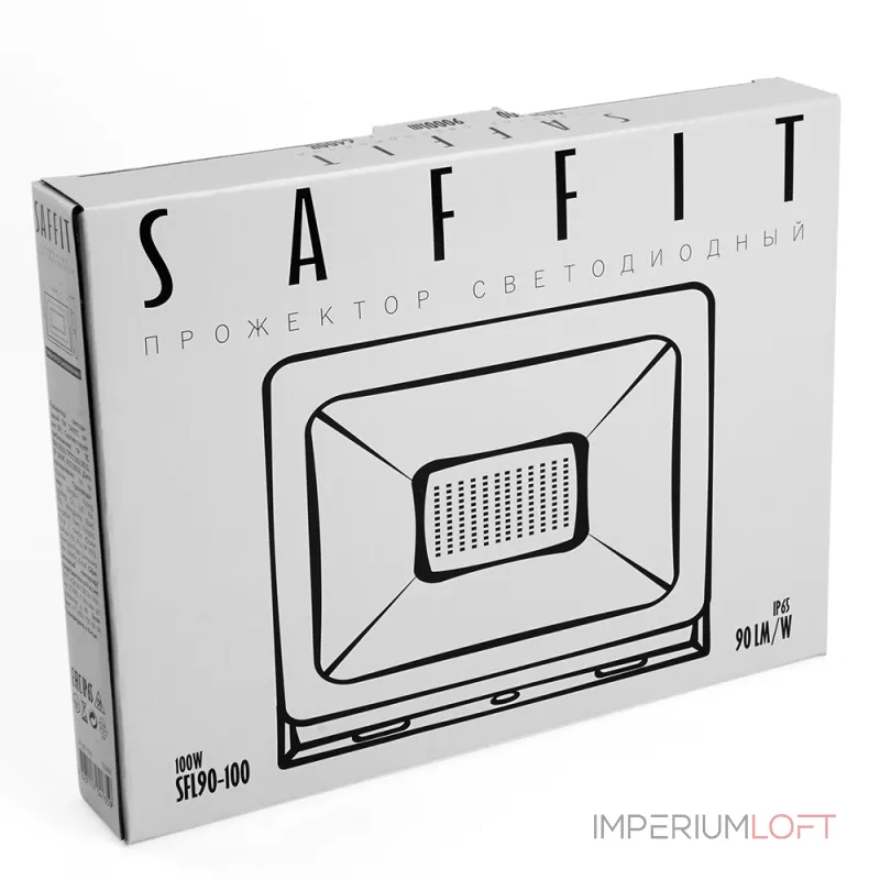 Настенный прожектор Feron Saffit SFL90 55068 Цвет арматуры черный Цвет плафонов прозрачный