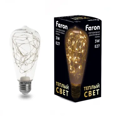 Лампа светодиодная Feron LB-380 E27 3Вт 2700K 41674