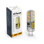 Лампа светодиодная Feron LB-422 G4 3W 12V 2700K 25531