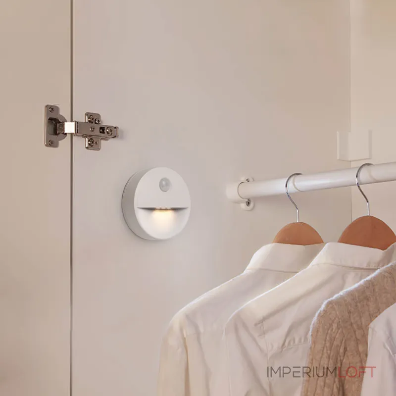 Светильник с датчиком движения и освещенности Feron FN1221 LED IP20 0.5W 4000К Светильник с датчиком движения и освещенности Feron FN1221 LED IP20 0.5W 4000К