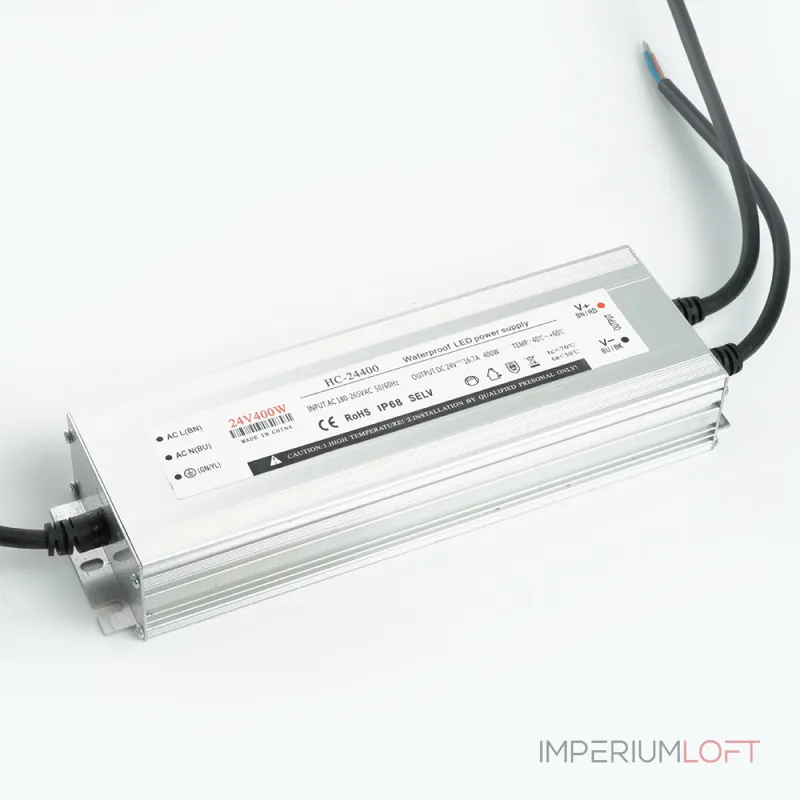 Трансформатор электронный для светодиодной ленты Feron LB007 24Вт 16.6А 400W 48744