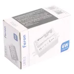 Трансформатор электронный для светодиодной ленты Feron LB003 12Вт 5A 60W 21480