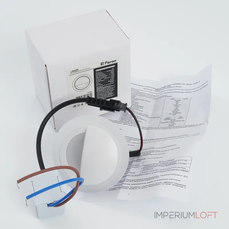 Встраиваемый светильник Feron 32666 Цвет арматуры хром Цвет плафонов белый