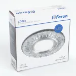 Встраиваемый светильник Feron Saffit 28846 Цвет арматуры хром Цвет плафонов прозрачный