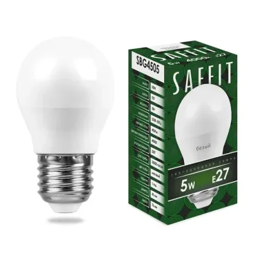 Лампа светодиодная SAFFIT SBG4505 Шарик E27 5W 230V 4000K 55026
