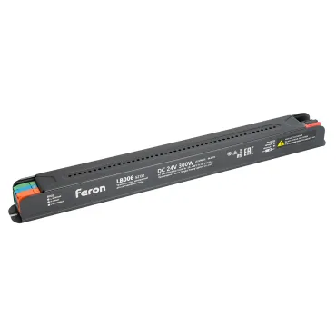 Трансформатор для светодиодной ленты с диммированием 300W 24V IP20 Feron 52132 Трансформатор для светодиодной ленты с диммированием 300W 24V IP20 Feron 52132