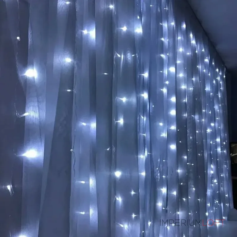 Гирлянда дождь FERON CL24 480LED 5000К (белый) 3*3м+3м IP44 24W 41631