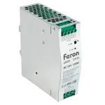 Трансформатор электронный для светодиодной ленты на DIN-рейку 120W 24V 40*125.2*113.5мм IP20 Feron 52135