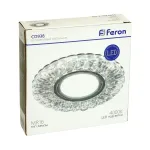 Встраиваемый светильник Feron Saffit CD938 29471 Цвет арматуры хром Цвет плафонов прозрачный