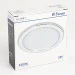 Светодиодный встраиваемый светильник Feron AL1527 LED IP20 9W 4500К