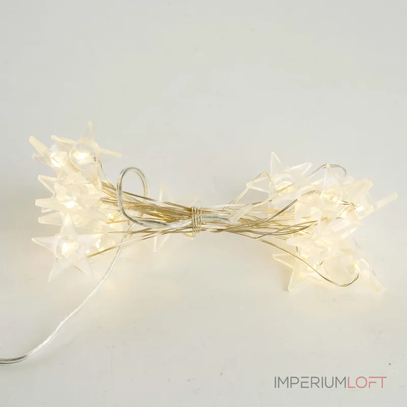 Гирлянда линейная от батареек FERON CL589, 20LED, 2700К (белый теплый) 2м+0,3м IP20, 2W 51445
