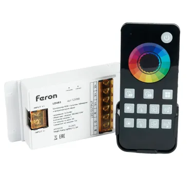 Контроллер RGB для светодиодной ленты с П/У 12-24V Feron 52098