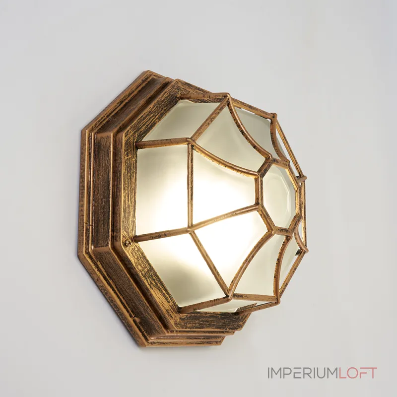 Накладной светильник Feron Аликанте 11651 Цвет арматуры золото Цвет плафонов разноцветный