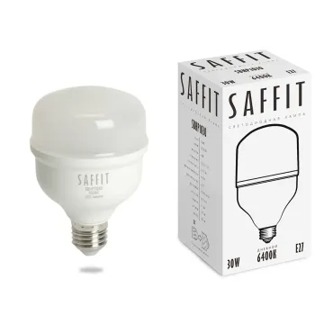 Лампа светодиодная Feron Saffit SBHP1030 E27-E40 30Вт 6400K 55091 Цвет арматуры белый Цвет плафонов белый Лампа светодиодная Feron Saffit SBHP1030 E27-E40 30Вт 6400K 55091 Цвет арматуры белый Цвет плафонов белый