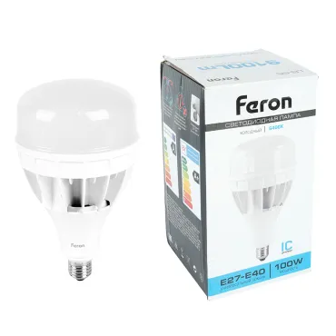 Лампа светодиодная Feron LB-65 E27-E40 100W 175-265V 6400K 25827