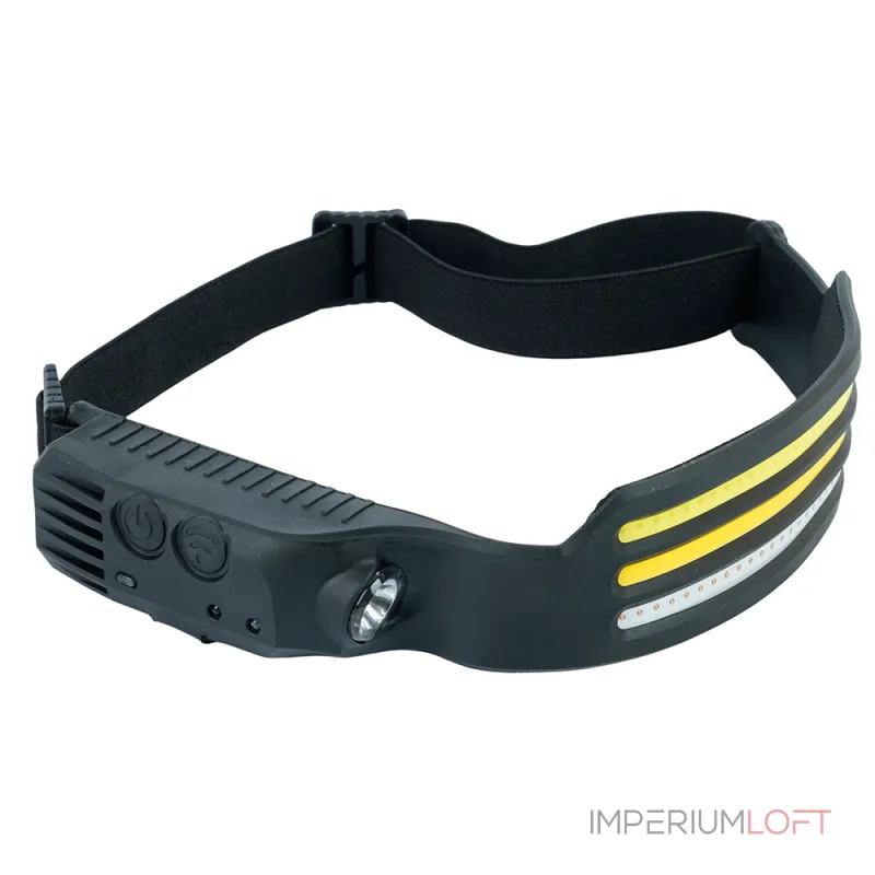 Фонарь налобный TH2316 c аккумулятором 5W, 1200mAh IP44, USB type-C, ABS пластик, резина Feron 52110 от ImperiumLoft