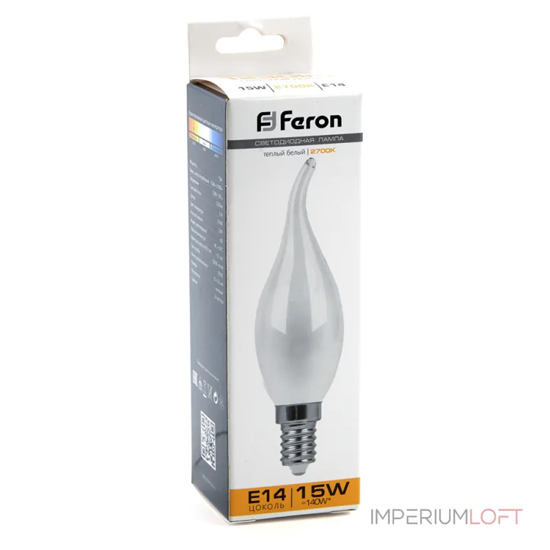 Лампа светодиодная Feron LB-718 E14 15Вт 2700K 38260