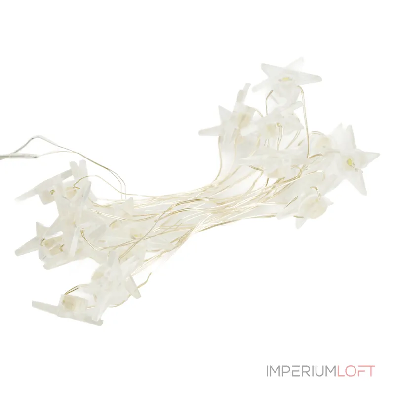 Гирлянда линейная от батареек FERON CL589, 20LED, 5000К (белый) 2м+0,3м IP20, 2W 51446