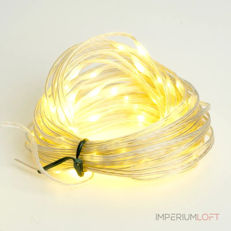 Гирлянда линейная FERON CL577 50LED 2700К (теплый белый) 5м+3м IP20 3W 48616