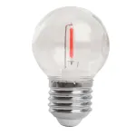 Лампа светодиодная Feron LB-383 Шарик прозрачный E27 2W 230V красный 48933